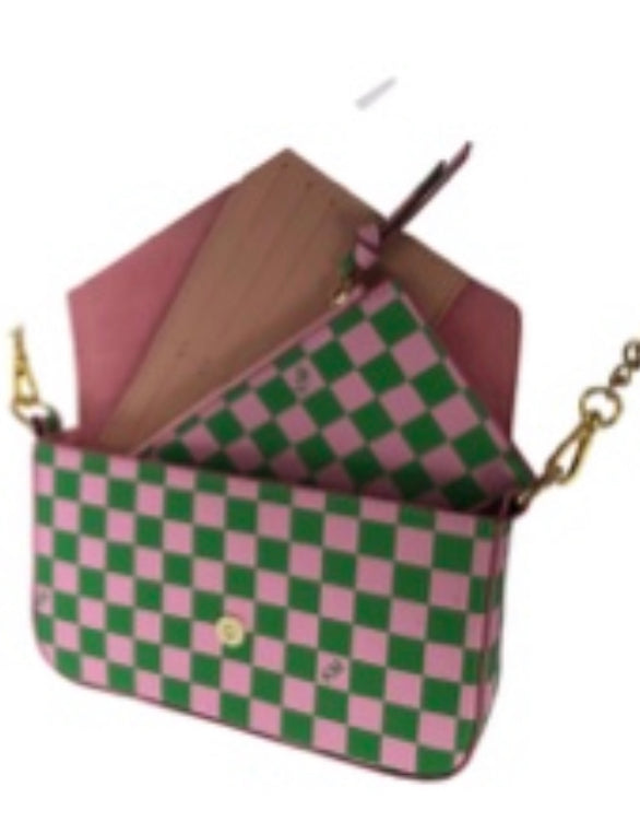 KM Pink & Green CrossBody